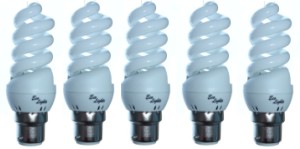  Daylight 6400k compact mini range 11 watt bayonet  in five pack (five bulbs)