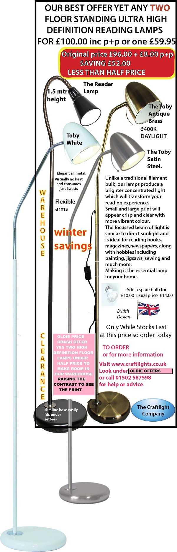 OLDIE DOUBLE PRICE CRASH WINTER OFFER