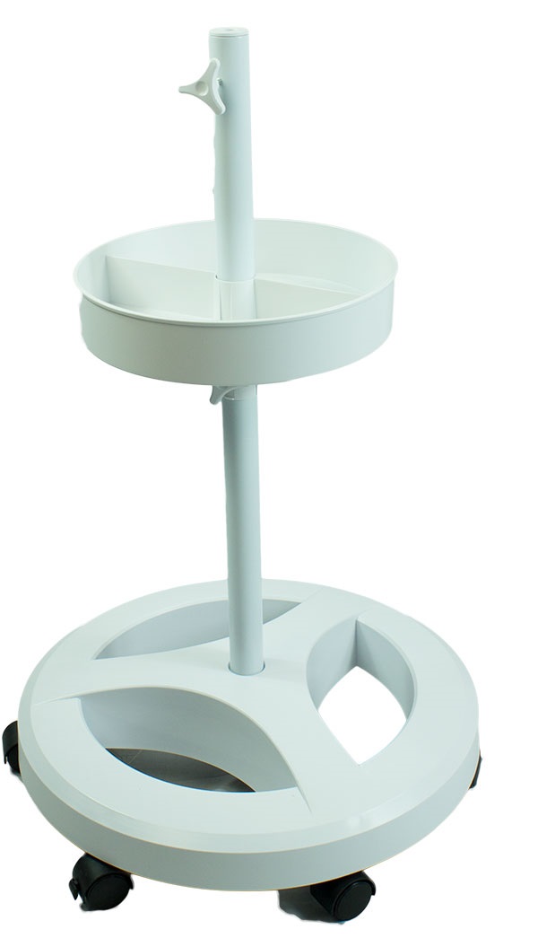 ROUND STAND FOR ILLUMINATA SHOWN HERE WITH OPTIONAL TRAY