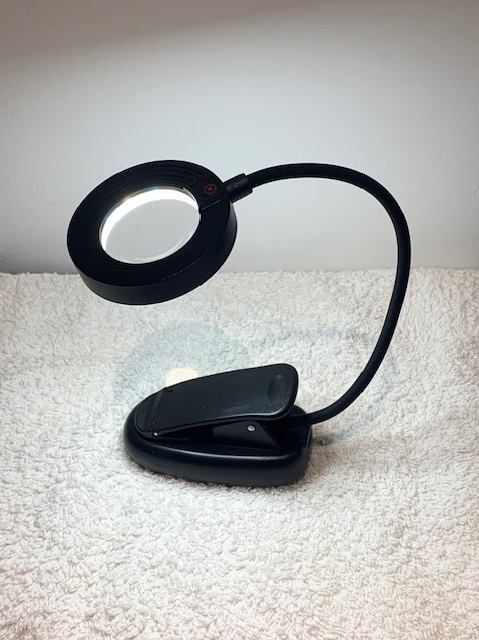 SOPHIE RECHARGEABLE SMALL MAGNIFYING LAMP.
