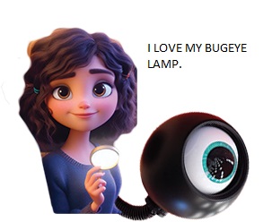 I LOVE MY BUGEYE LAMP