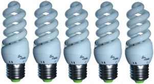  Daylight 6400k compact mini range 11 watt edison screw in ten pack (ten bulbs)