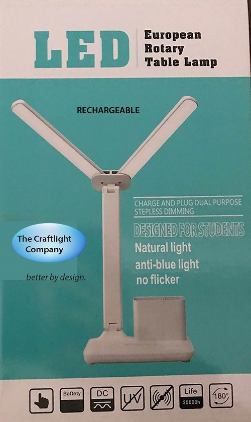 TWIN HEAD RECHAREABLE SOFT READING CRAFTLAMP (NEW PRODUCT 2023)